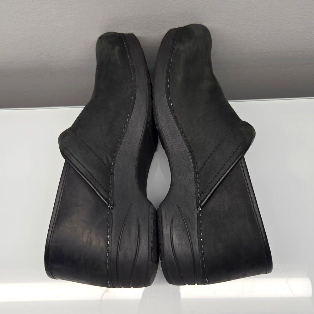 Dansko XP 2.0 Clogs Men 13 EU 46 Black Nubuck Leather Slip Resistant Work Shoes - Picture 10 of 11